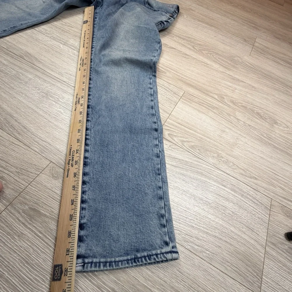 True Religion Rocco Relaxed Skinny Jeans Medium Blue Flap Pocket Mens 38 107202